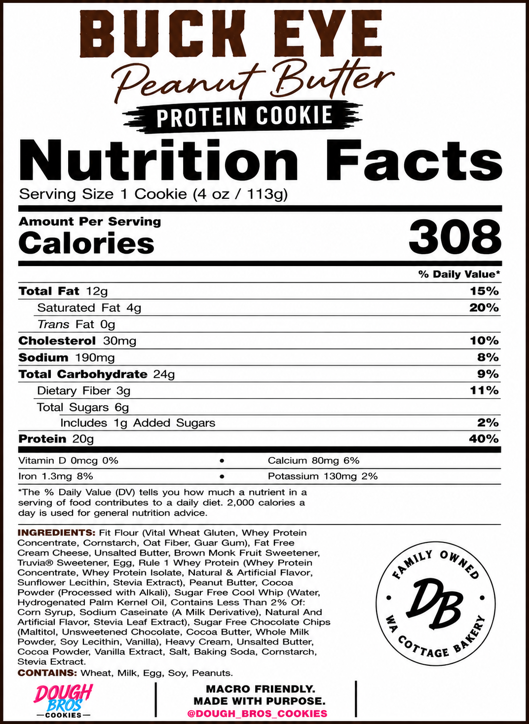 Buckeye Peanut Butter Cookie