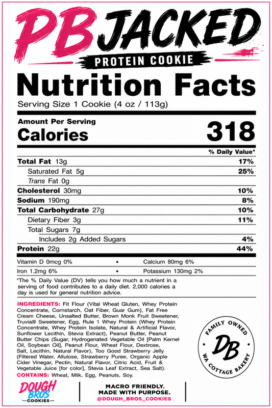 PB Jacked Protein Cookie