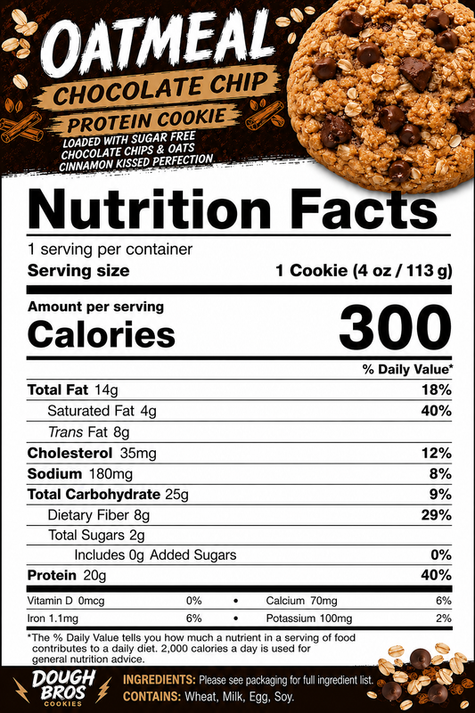 Oatmeal Chocolate Chip Protein Cookie