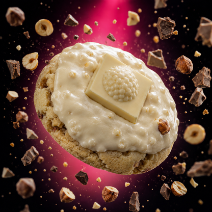 White Chocolate Ferrero Rocher Protein Cookie